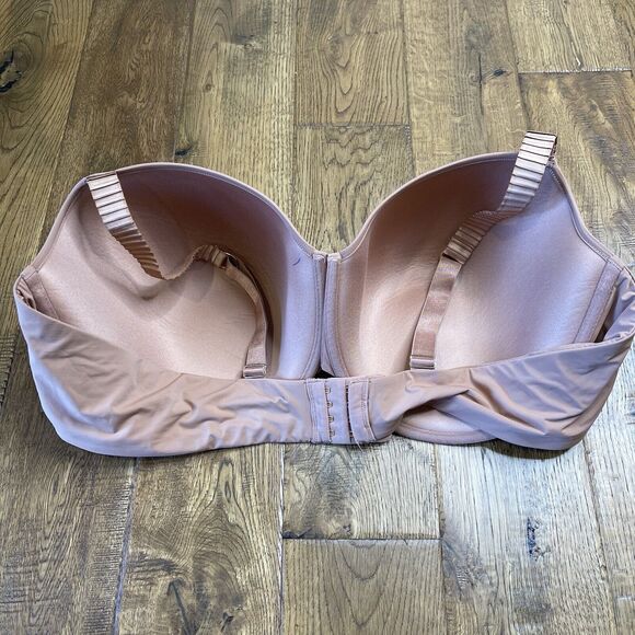 THIRDLOVE 24/7 Classic T-Shirt Bra Underwire Beige Nude Plus Size 46E - Picture 2 of 4